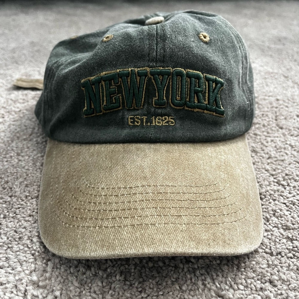 embroidered new york hat